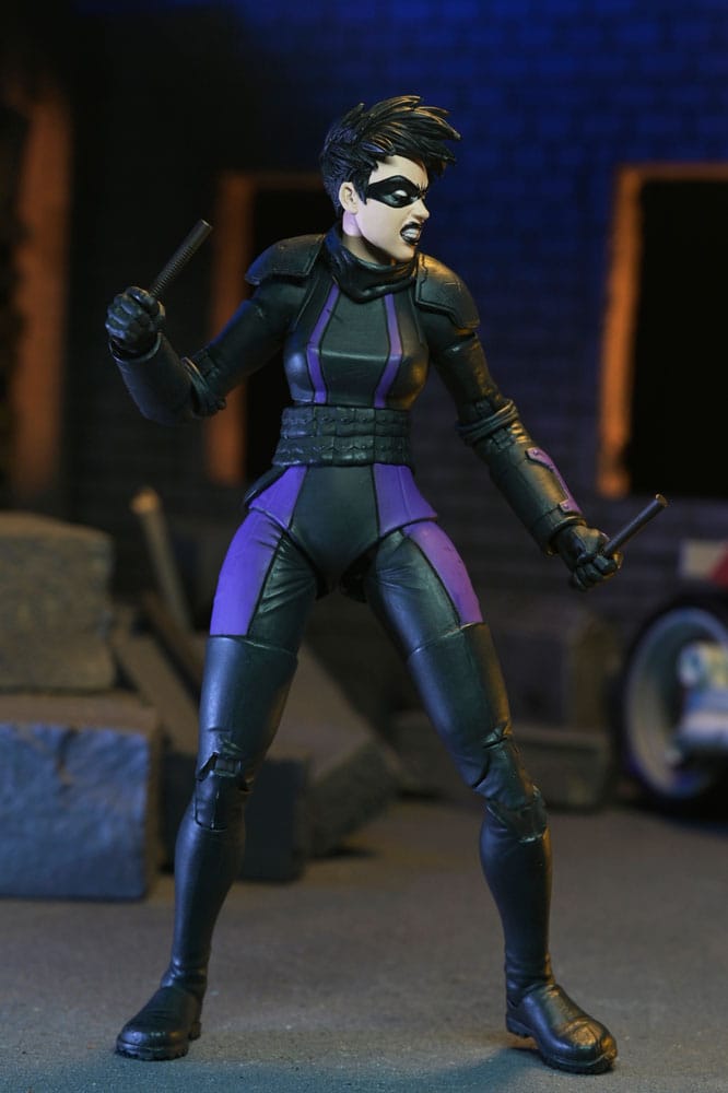 Tortugas Ninja (The Last Ronin The Lost Years) Figura Casey Marie with Last Ronin Motorcycle 18 cm