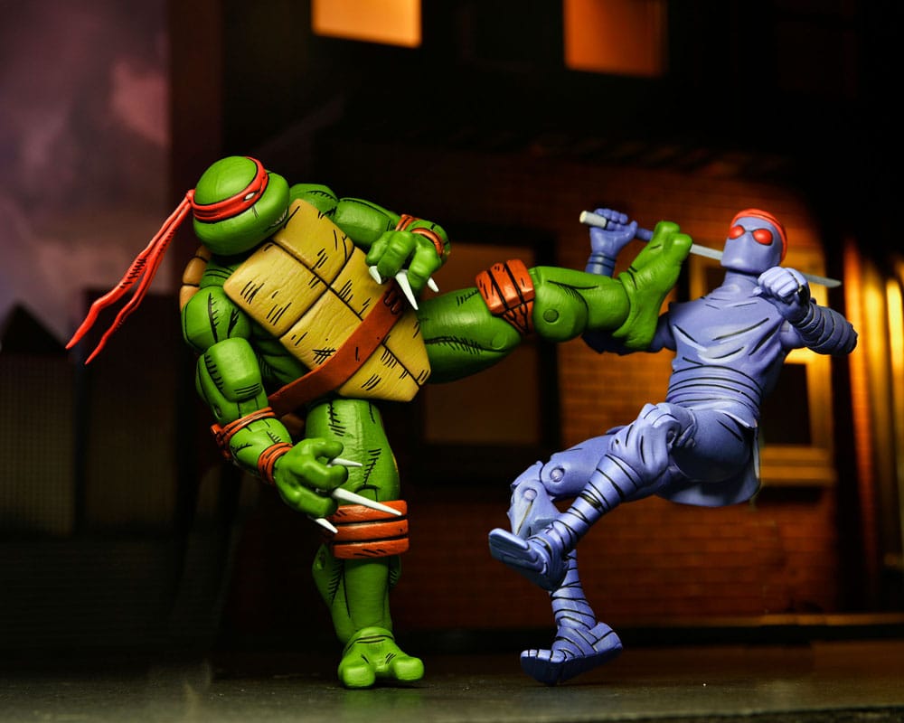 Figura neca teenage mutant ninja turtles mirage comics raphael scale action 18cm