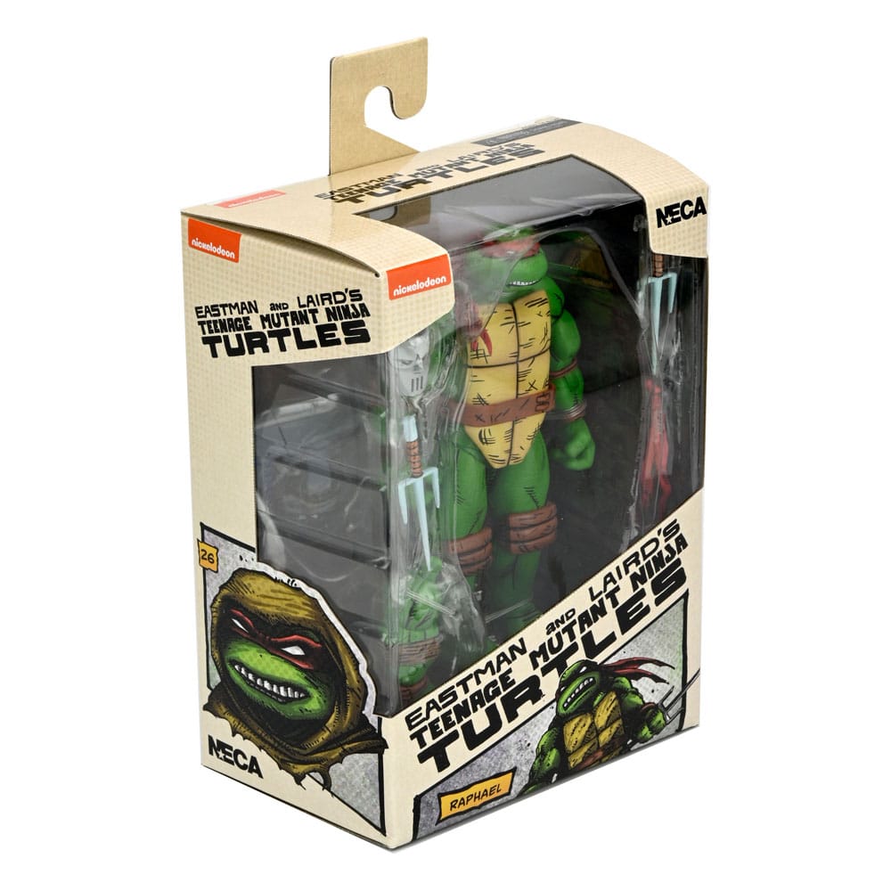 Figura neca teenage mutant ninja turtles mirage comics raphael scale action 18cm