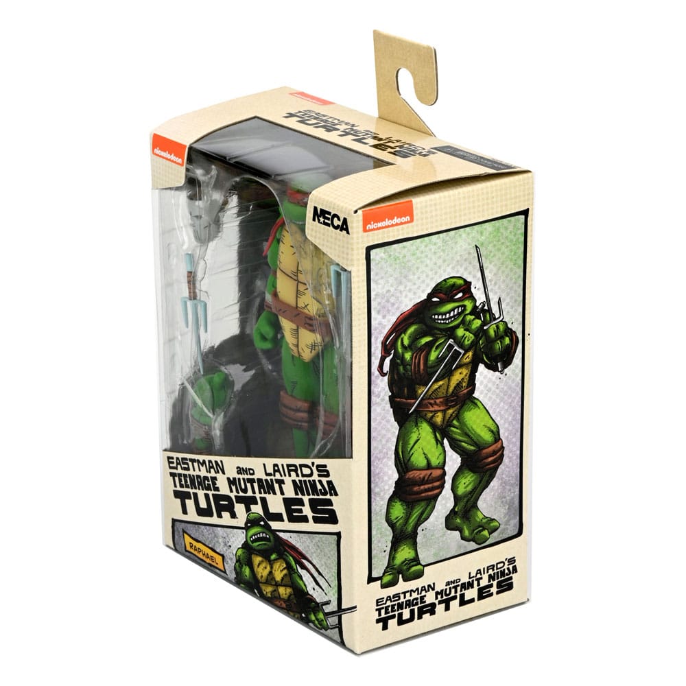 Figura neca teenage mutant ninja turtles mirage comics raphael scale action 18cm