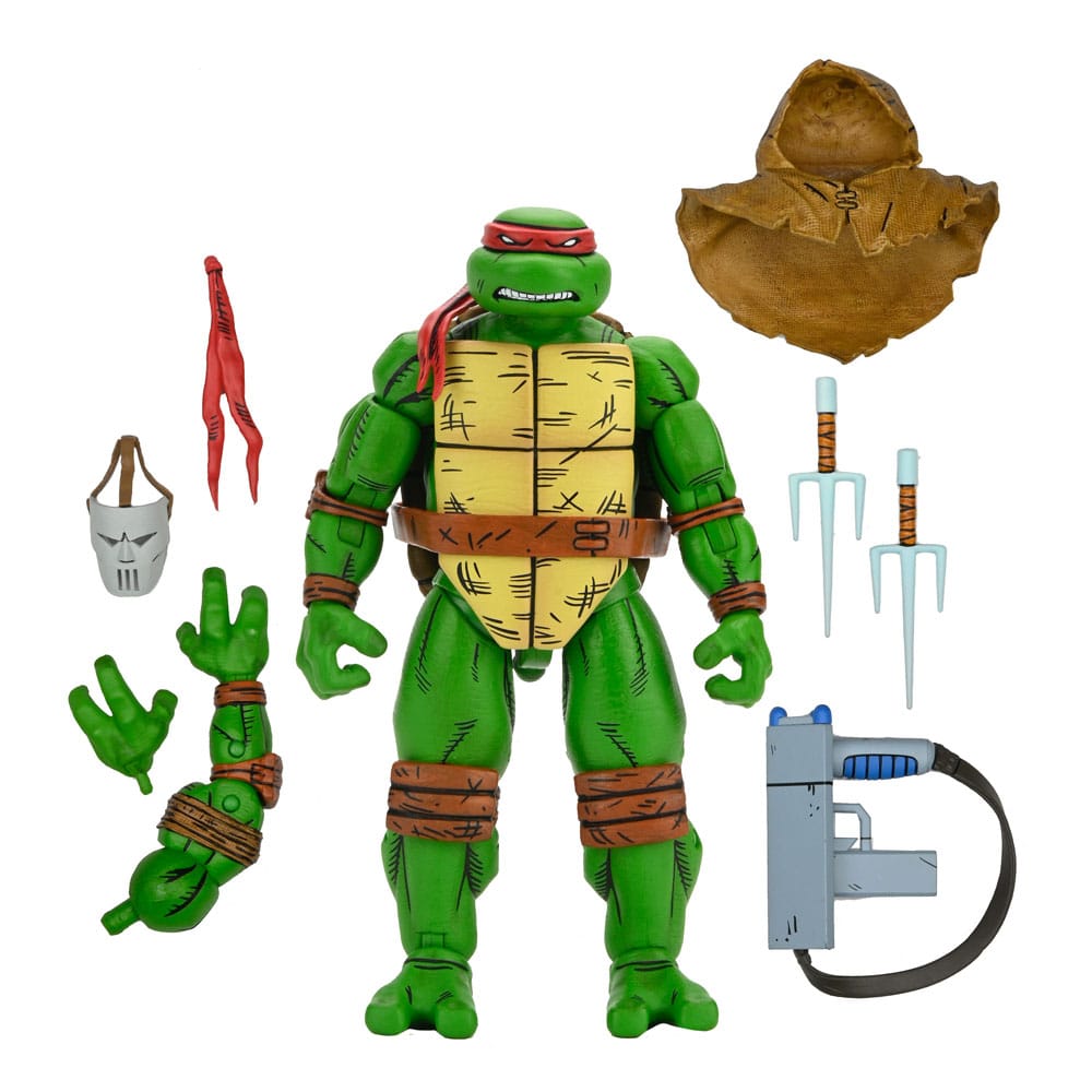 Figura neca teenage mutant ninja turtles mirage comics raphael scale action 18cm