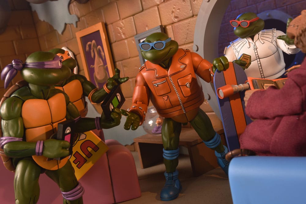 Tortugas Ninja (Cartoon) Figura Punk Leo and Punk Raph 2 Pack 18 cm