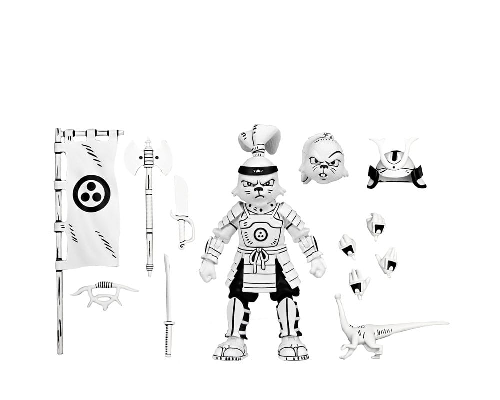 Figura neca usagi yojimbo black & white ver. scale action 18cm