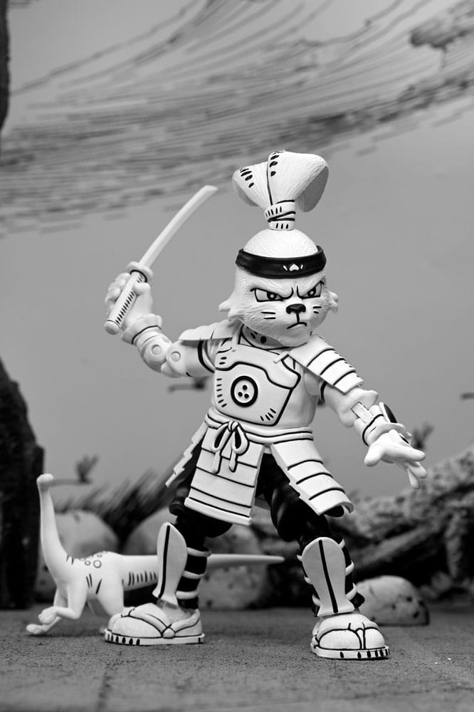 Figura neca usagi yojimbo black & white ver. scale action 18cm