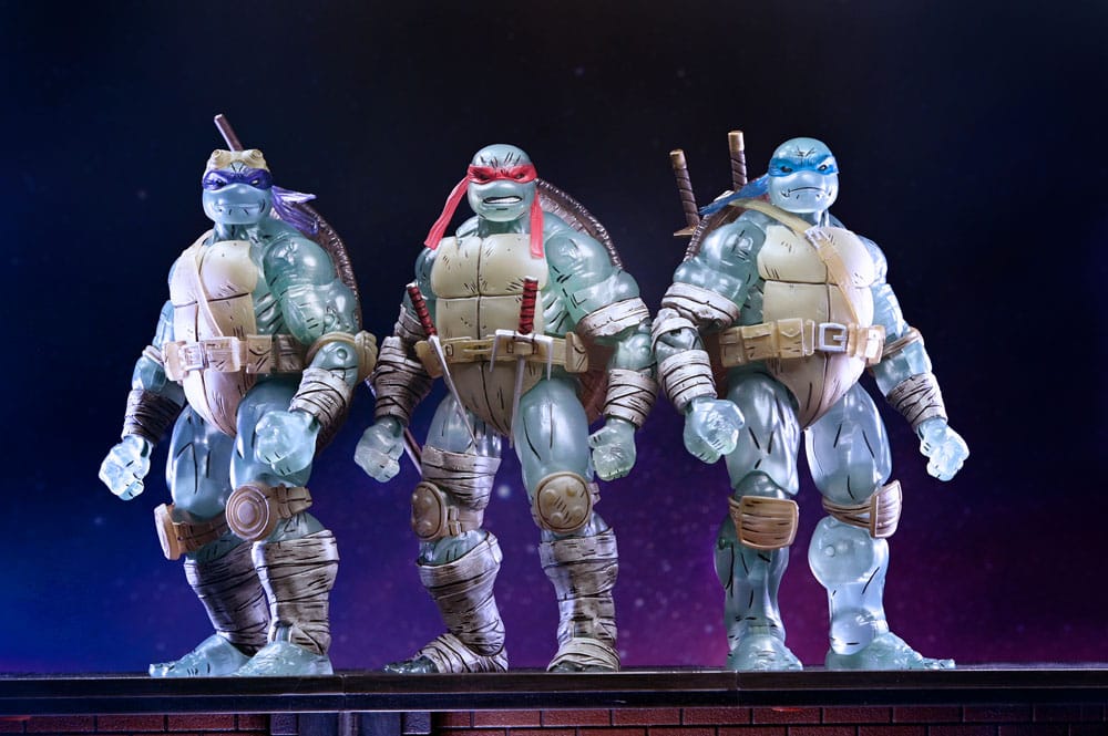 Tortugas Ninja (The Last Ronin) Pack de 3 Figuras Ghost Brothers 18 cm