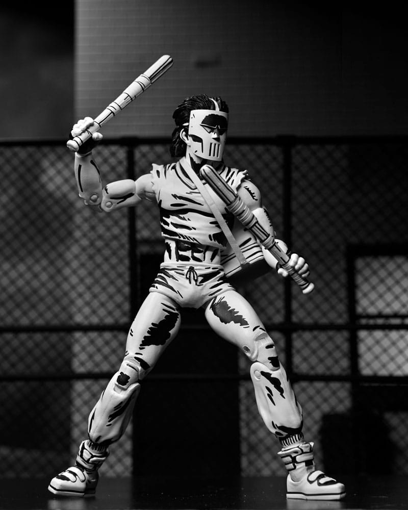 Teenage Mutant Ninja Turtles Figura Casey Jones Black & White 18 cm