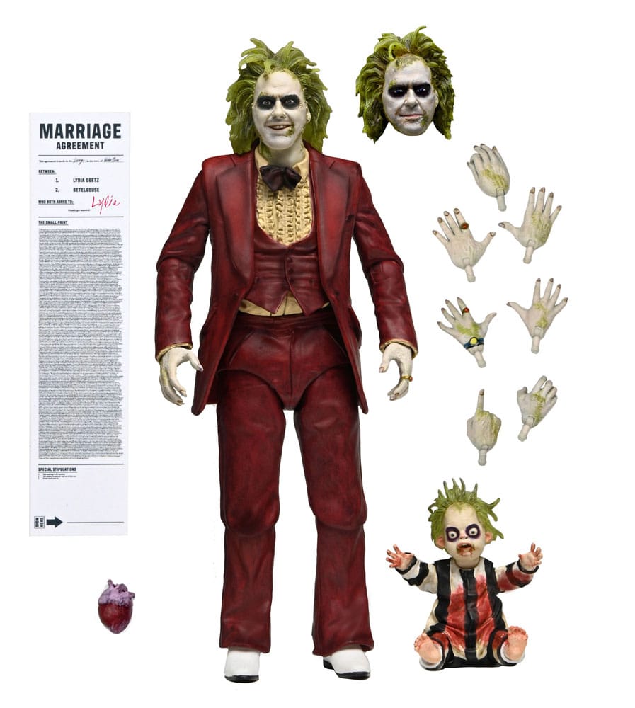 Beetlejuice Beetlejuice Figura Ultimate "Red Tuxedo" Beetlejuice 18 cm