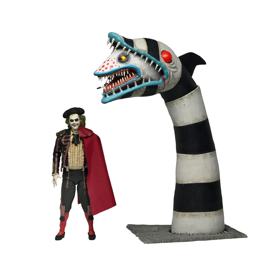 Beetlejuice Beetlejuice Pack de 2 Figuras Ultimate "Matador" Beetlejuice and Sandworm 18 cm Frikytopia