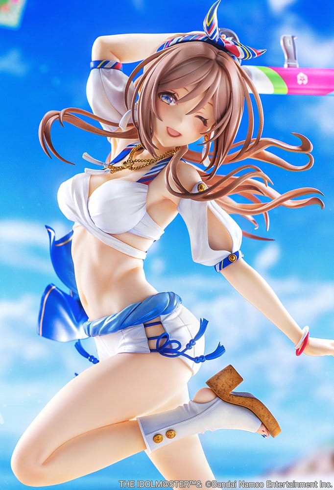 The Idolmaster Gakuen Figura PVC 1/7 Himesaki Rinami Kimi to Semi Blue Ver. With Bonus 27 cm