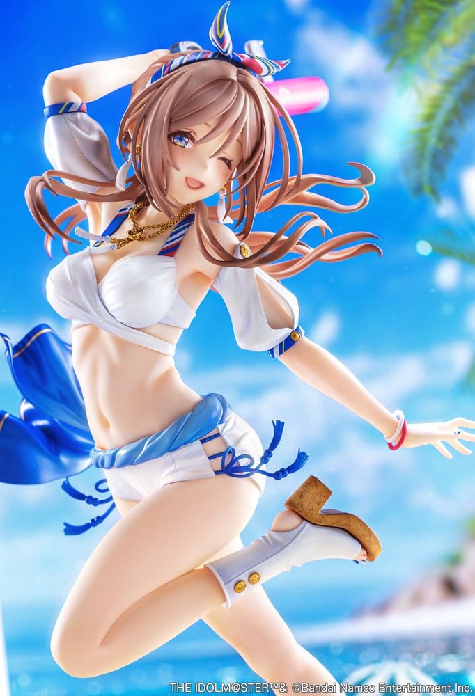 The Idolmaster Gakuen Figura PVC 1/7 Himesaki Rinami Kimi to Semi Blue Ver. With Bonus 27 cm