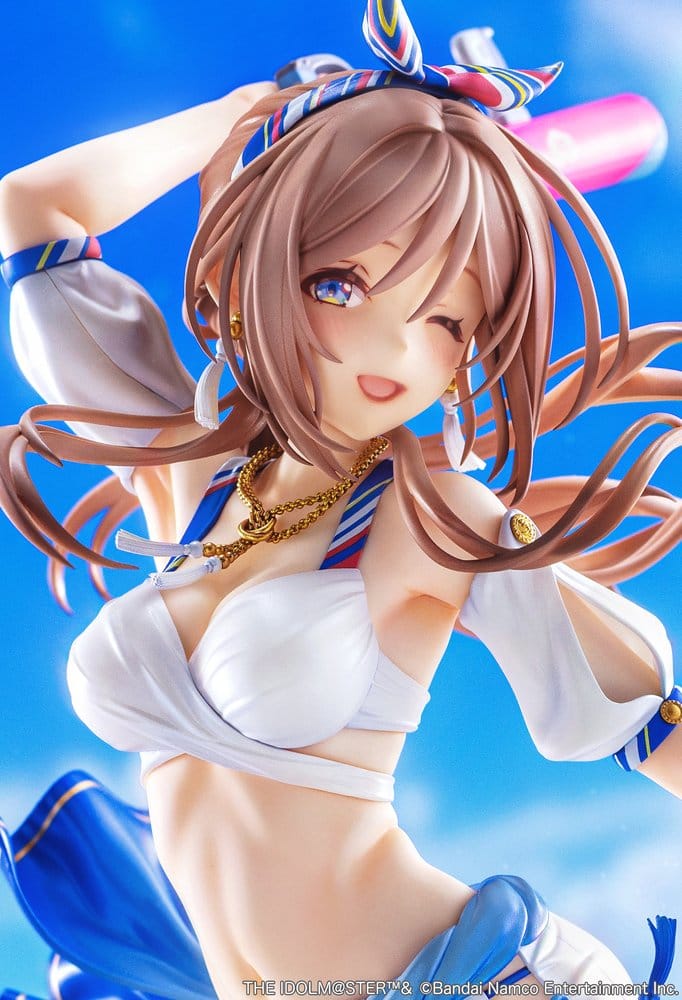 The Idolmaster Gakuen Figura PVC 1/7 Himesaki Rinami Kimi to Semi Blue Ver. With Bonus 27 cm