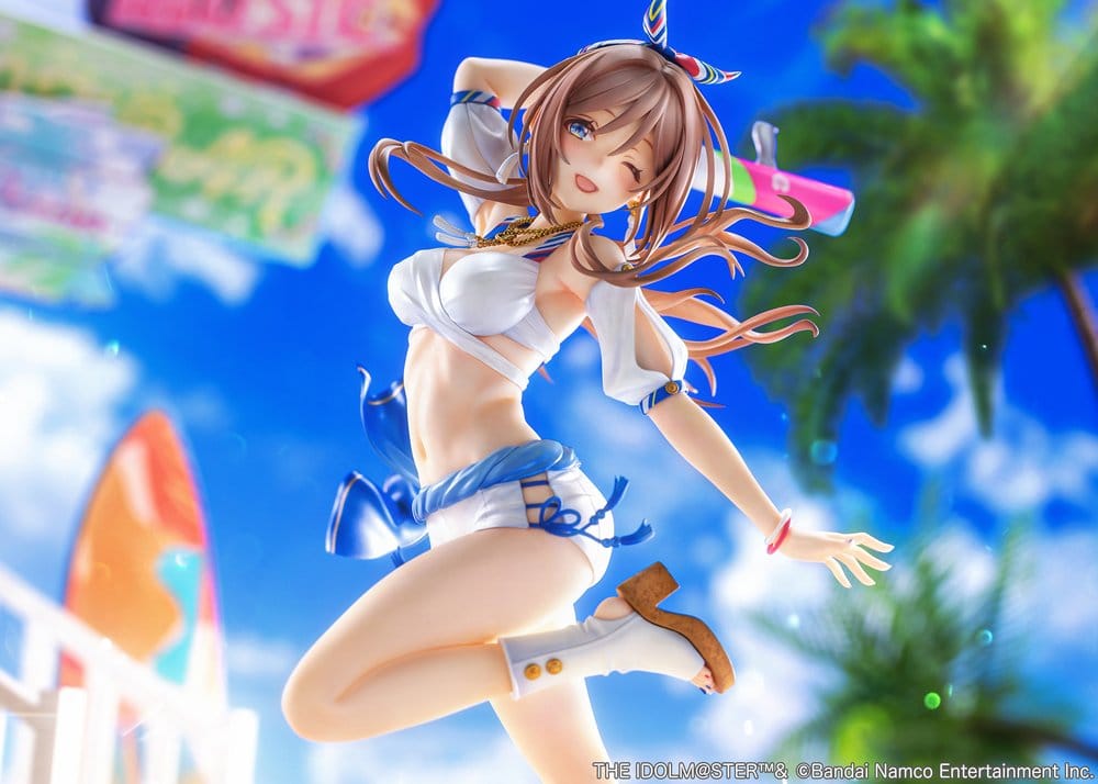 The Idolmaster Gakuen Figura PVC 1/7 Himesaki Rinami Kimi to Semi Blue Ver. With Bonus 27 cm