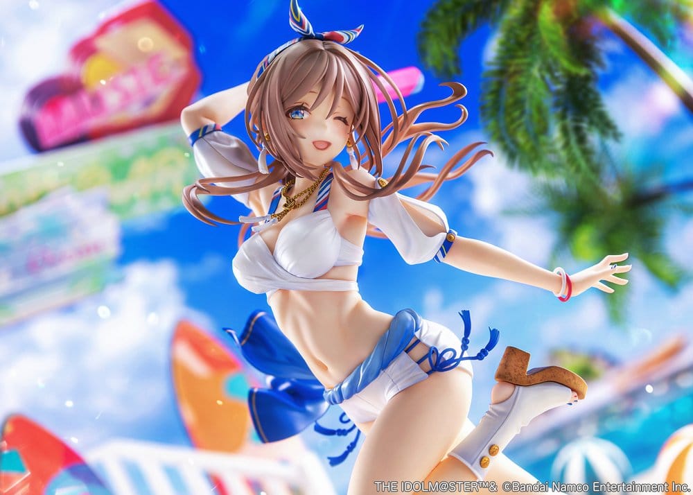 The Idolmaster Gakuen Figura PVC 1/7 Himesaki Rinami Kimi to Semi Blue Ver. 27 cm