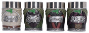 El Señor de los Anillos Juego de mini tazas The Fellowship 4 cm