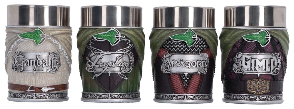 El Señor de los Anillos Juego de mini tazas The Fellowship 4 cm Frikytopia