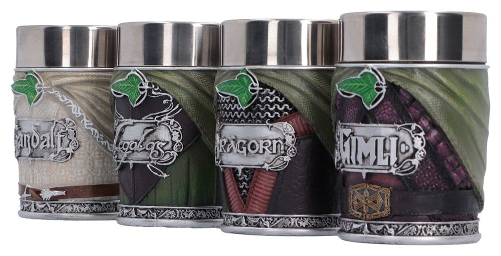 El Señor de los Anillos Juego de mini tazas The Fellowship 4 cm