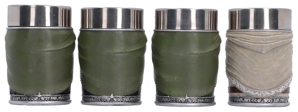El Señor de los Anillos Juego de mini tazas The Fellowship 4 cm