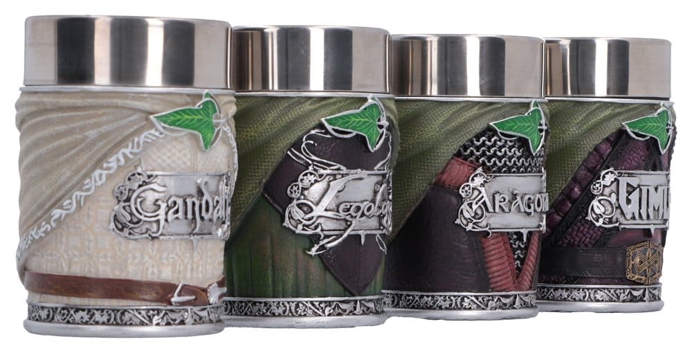 El Señor de los Anillos Juego de mini tazas The Fellowship 4 cm