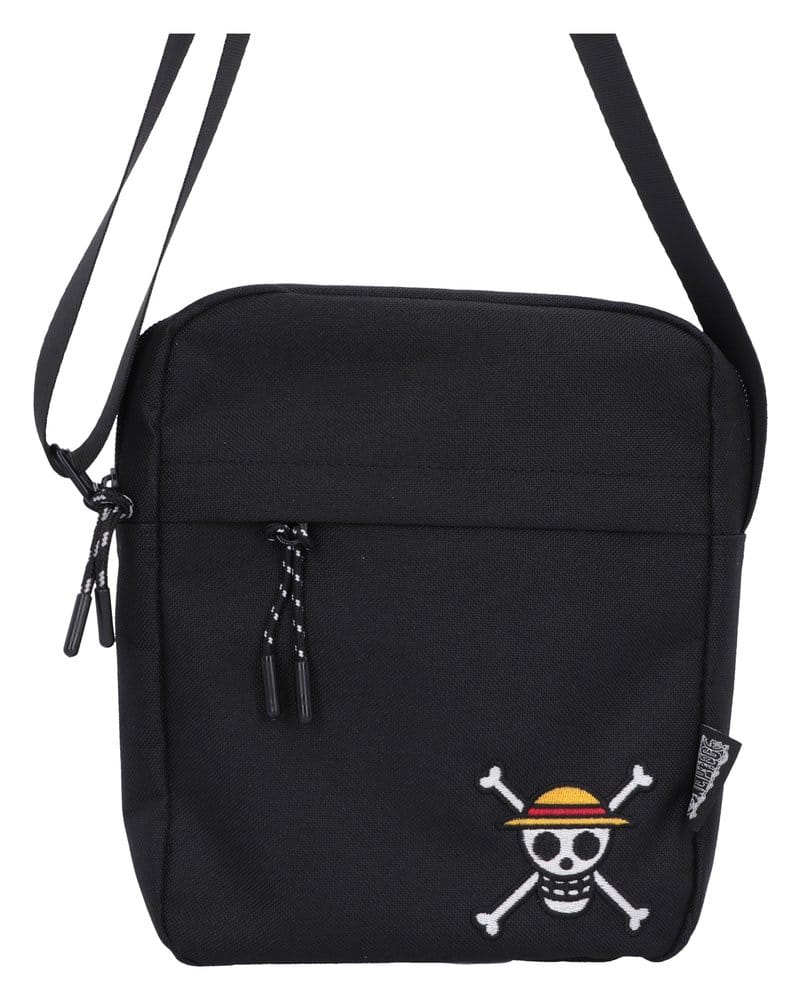 One Piece Bolso bandolera Luffy Jolly Roger (Black) 23 cm