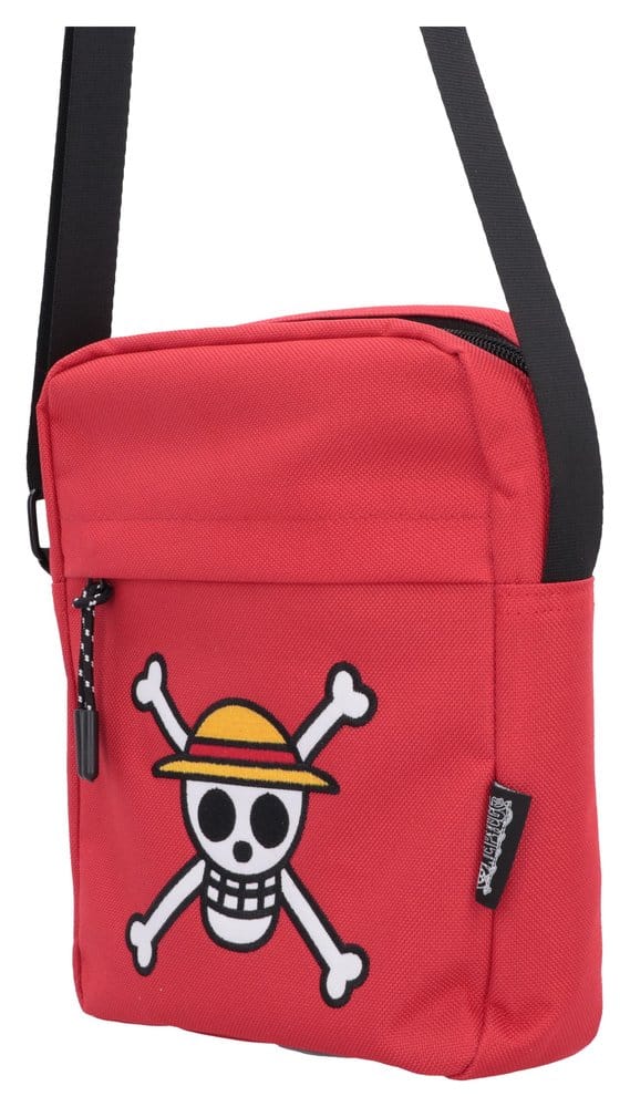 One Piece Bolso bandolera Luffy Jolly Roger (Red) 23 cm