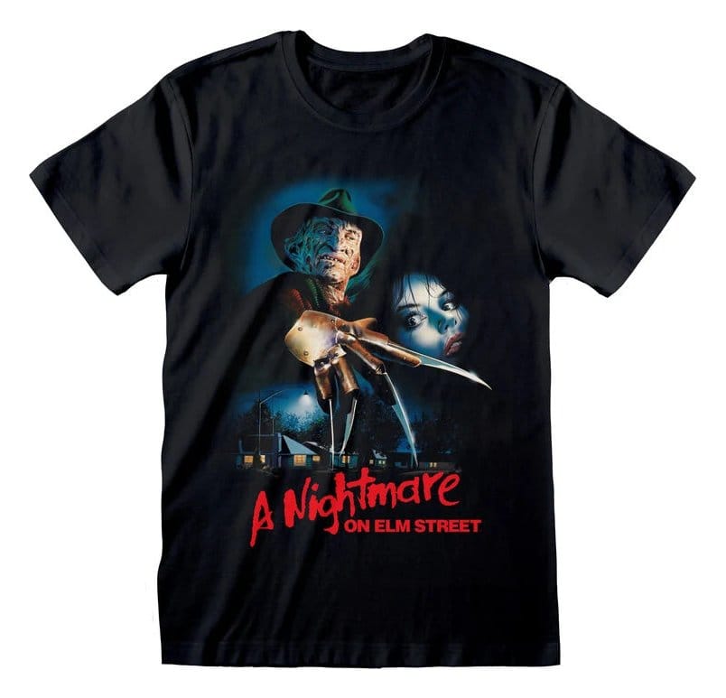 Nightmare on Elm Street Camiseta Logo Poster Black Talla L