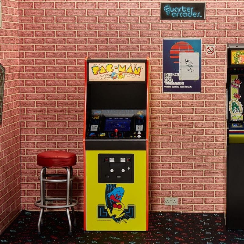 Quarter Arcades Accesorios para Quarter Arcade Machine Fondo de ladrillo