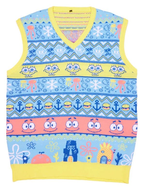 Bob Esponja Camiseta de tirantes Navidad Talla L