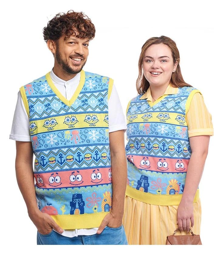 Bob Esponja Camiseta de tirantes Navidad Talla S