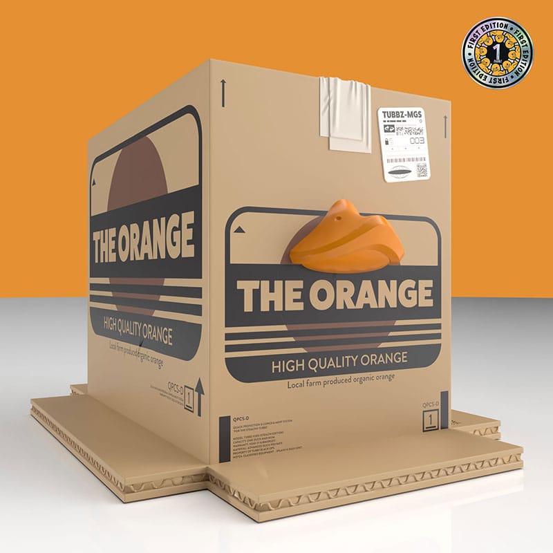 Metal Gear Solid Tubbz Figura PVC The Orange Box Boxed Edition 10 cm