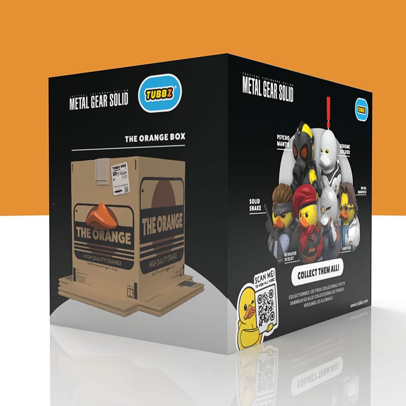 Metal Gear Solid Tubbz Figura PVC The Orange Box Boxed Edition 10 cm