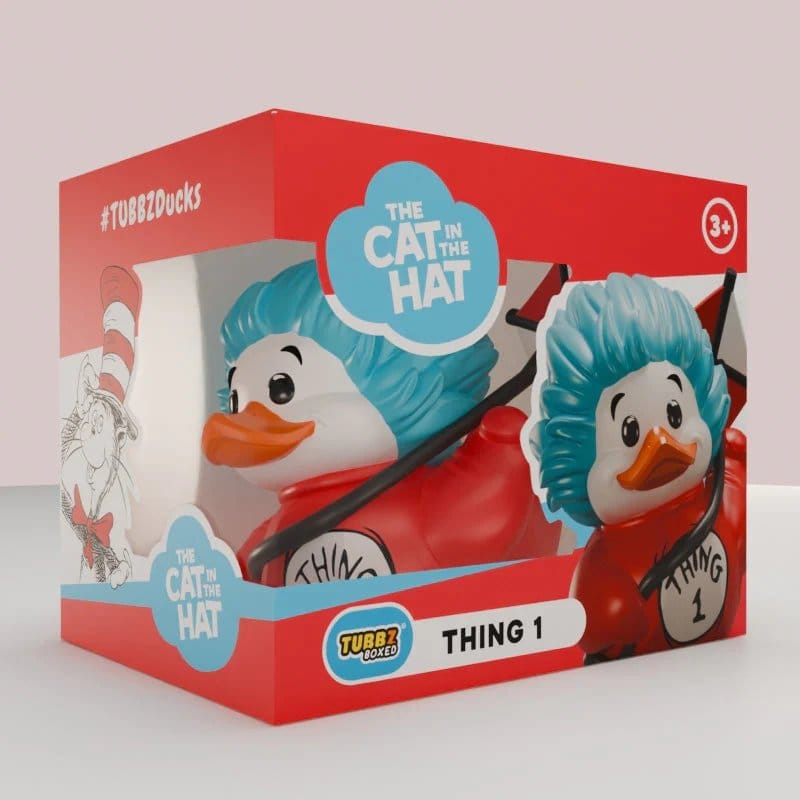 El gato en el sombrero Day Tubbz Figura PVC Thing 1 Boxed Edition 10 cm