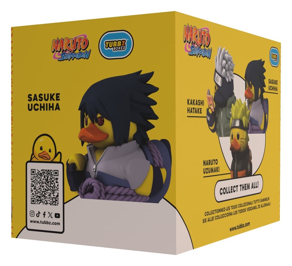 Naruto Shippuden Tubbz Figura PVC Sasuke Uchiha Boxed Edition 10 cm