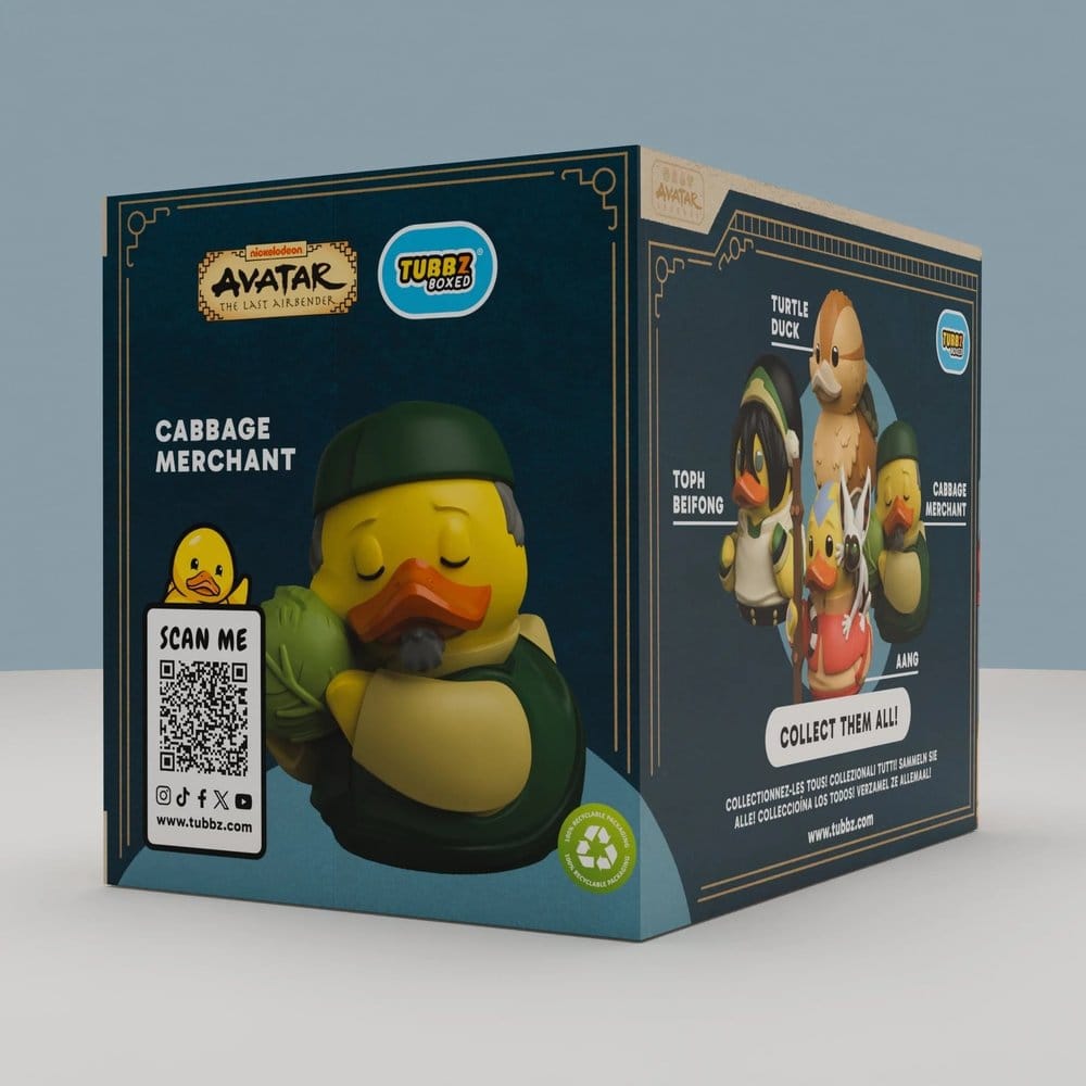 Avatar: la leyenda de Aang Tubbz Figura PVC Cabbage Merchant Boxed Edition 10 cm