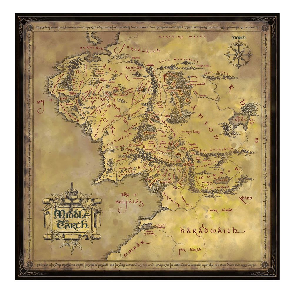 El Señor de los Anillos Puzzle Middle Earth (1000 piezas)