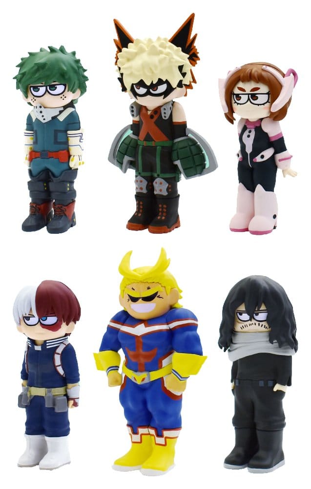 My Hero Academia Minifiguras 9 cm JIRORI Vol. 1 Blind Box Display (6) Frikytopia