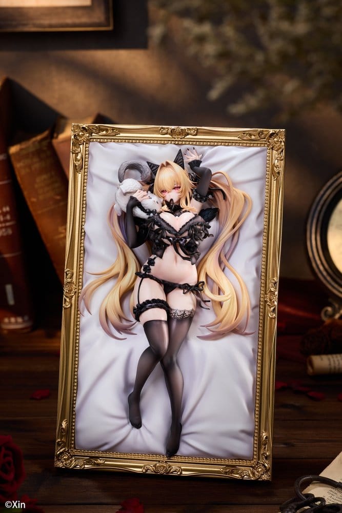 Original Character Figura PVC 1/7 Stella Black Cat Ver. Deluxe Edition 27 cm