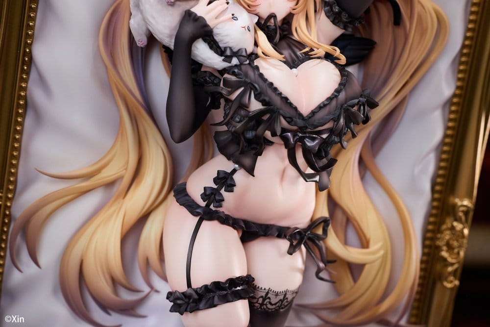 Original Character Figura PVC 1/7 Stella Black Cat Ver. Deluxe Edition 27 cm