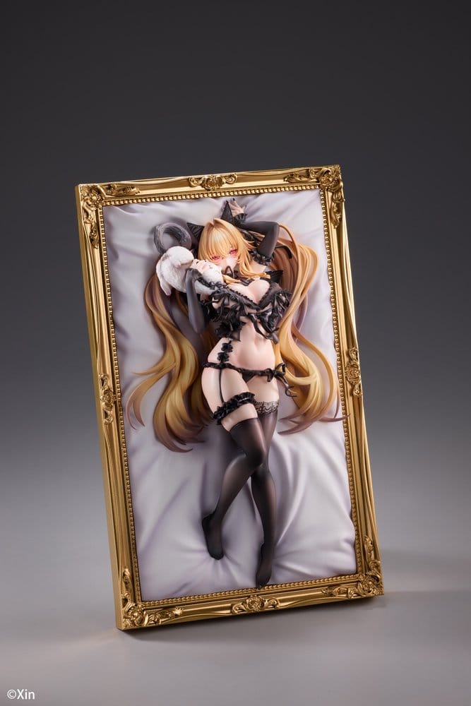 Original Character Figura PVC 1/7 Stella Black Cat Ver. Deluxe Edition 27 cm