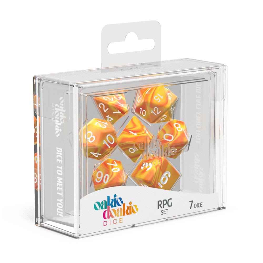 Oakie Doakie Dice Dados RPG-Set Gemidice - Sunstone (7)