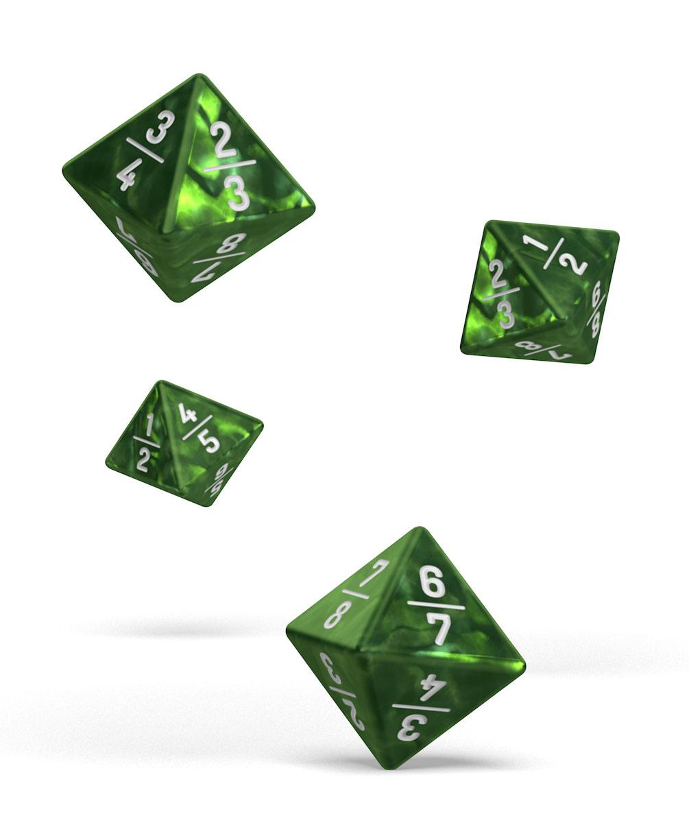 Oakie Doakie Dice Dados D8 18 mm Goyf Marble - Verde (4) Frikytopia