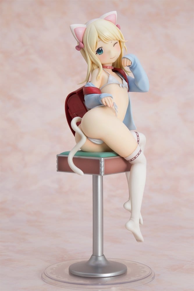 Hatsukoi Ribbon Figura PVC 1/6 Yuu White cat Ver. 25 cm