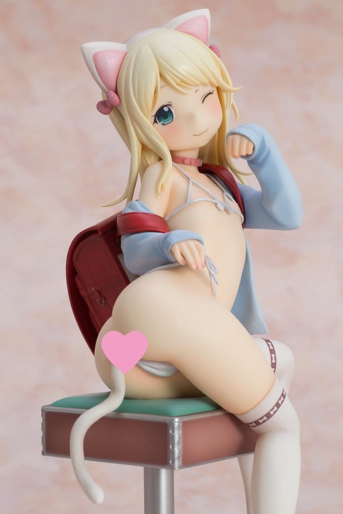 Hatsukoi Ribbon Figura PVC 1/6 Yuu White cat Ver. 25 cm