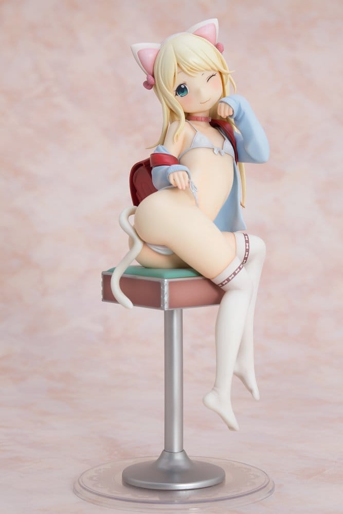 Hatsukoi Ribbon Figura PVC 1/6 Yuu White cat Ver. 25 cm