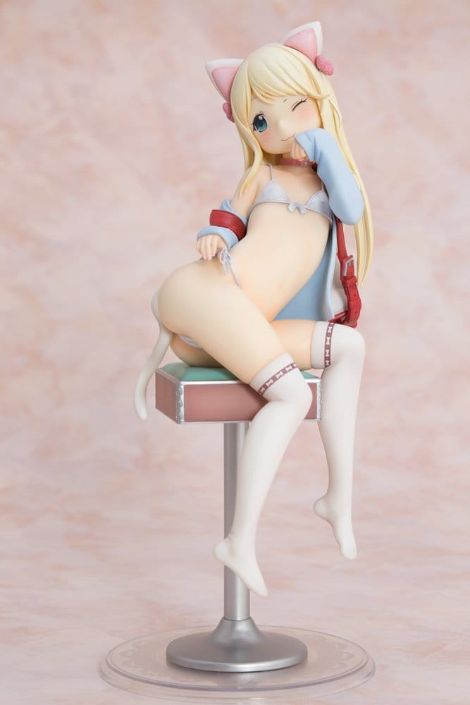 Hatsukoi Ribbon Figura PVC 1/6 Yuu White cat Ver. 25 cm