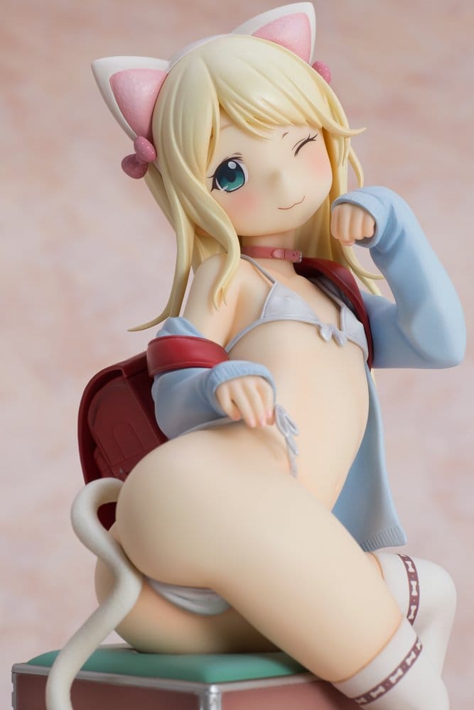 Hatsukoi Ribbon Figura PVC 1/6 Yuu White cat Ver. 25 cm