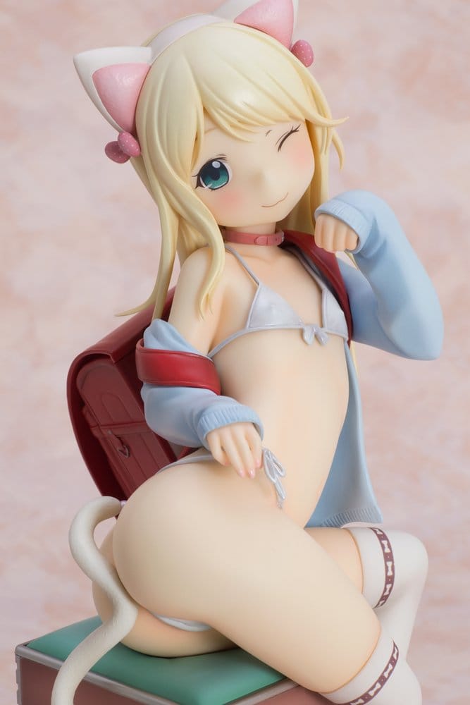 Hatsukoi Ribbon Figura PVC 1/6 Yuu White cat Ver. 25 cm