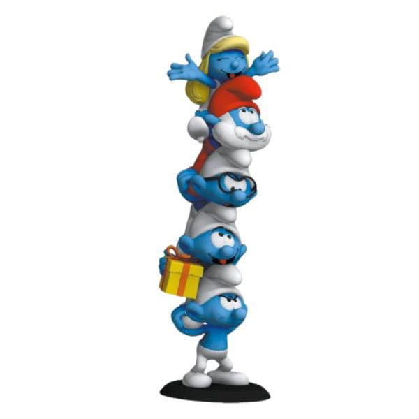 Los Pitufos Estatua a Smurfs Column Polychrome Edition 50 cm Frikytopia