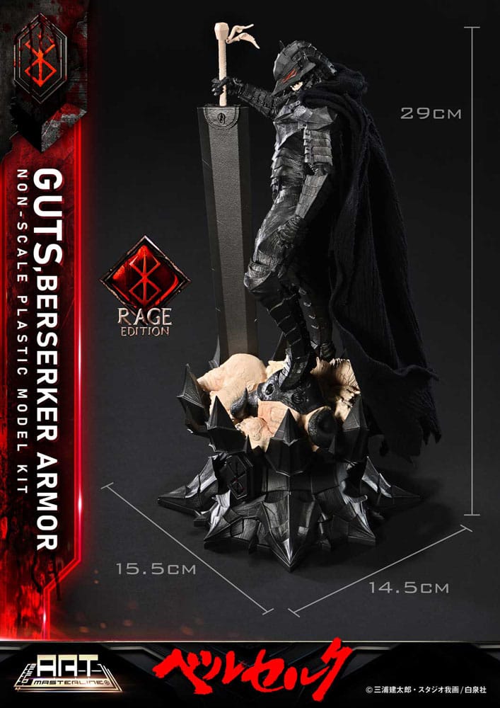 Berserk Maqueta Plastic Model Kit Build Art Masterline Guts Berserker Armor Rage 30 cm