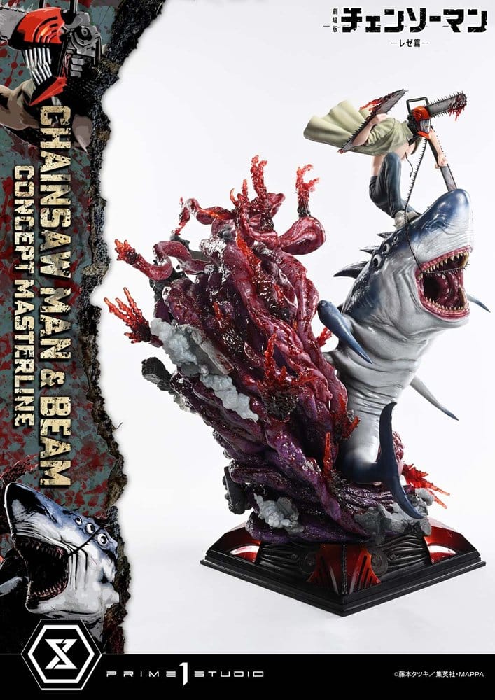 Chainsaw Man Concept Masterline Series Estatua 1/6 Chainsaw Man & Beam 73 cm