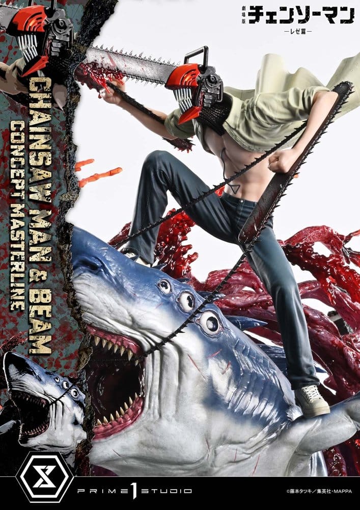 Chainsaw Man Concept Masterline Series Estatua 1/6 Chainsaw Man & Beam 73 cm